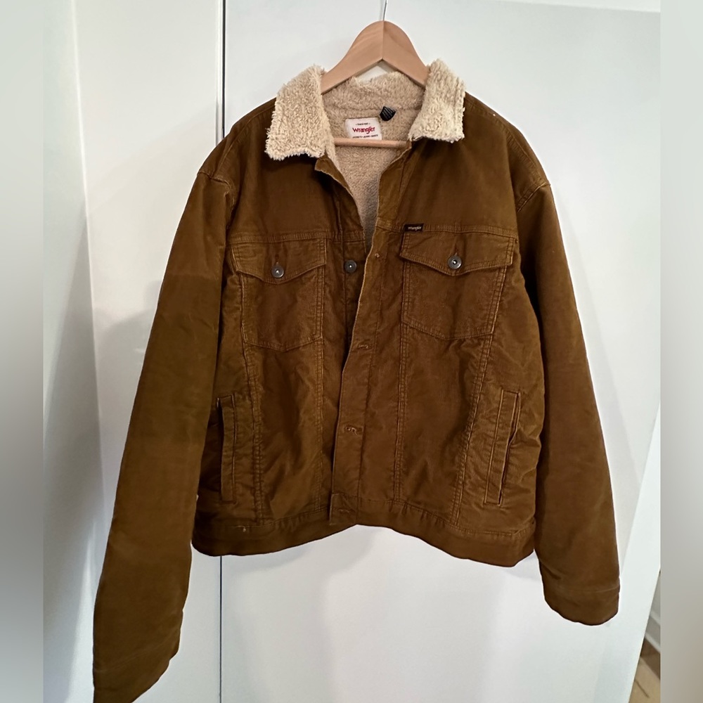 Wrangler MENS SHERPA CORDUROY TRUCKER JACKET size XL